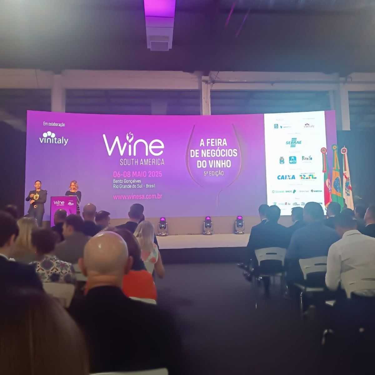 Foto de capa da notícia Antônio Prado marca presença na abertura da Wine South America