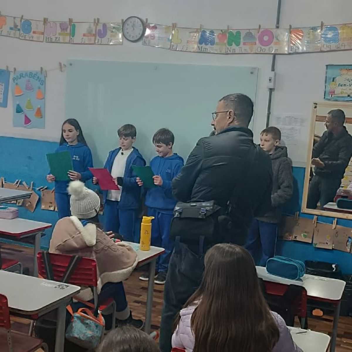 Foto de capa da notícia Aulas de Talian da Escola João XXIII são destaque em documentário sobre os 150 anos da Imigração Italiana