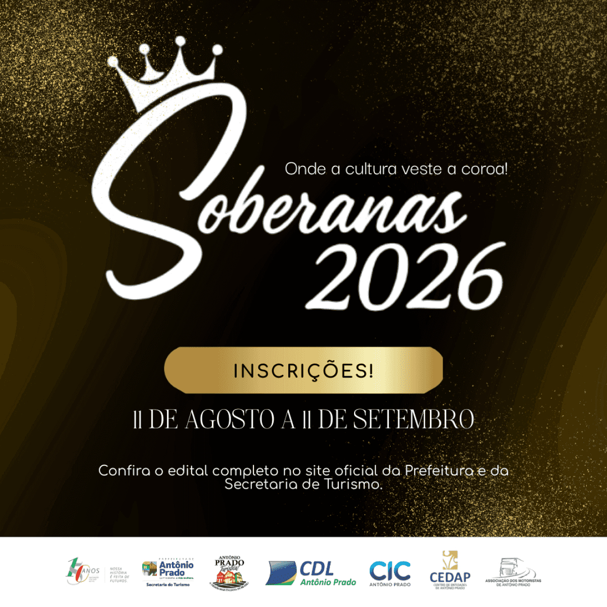Foto de capa da notícia Concurso de Soberanas 2026! ✨👑
